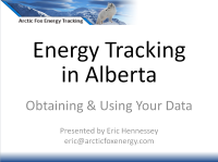 Energy Tracking in Alberta